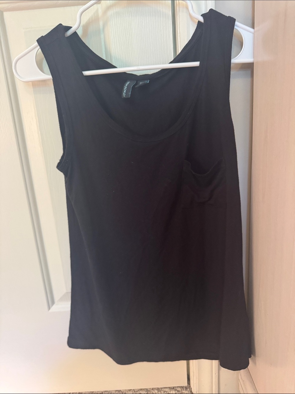 Cynthia Rowley Black Sleeveless Tank with Pocket